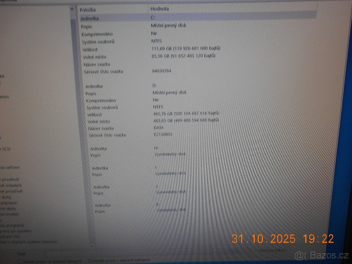 PC + 2x LCD; IntelCore i5 3,2Ghz; 12GB DDR3, SSD disk, DVDRW - 8