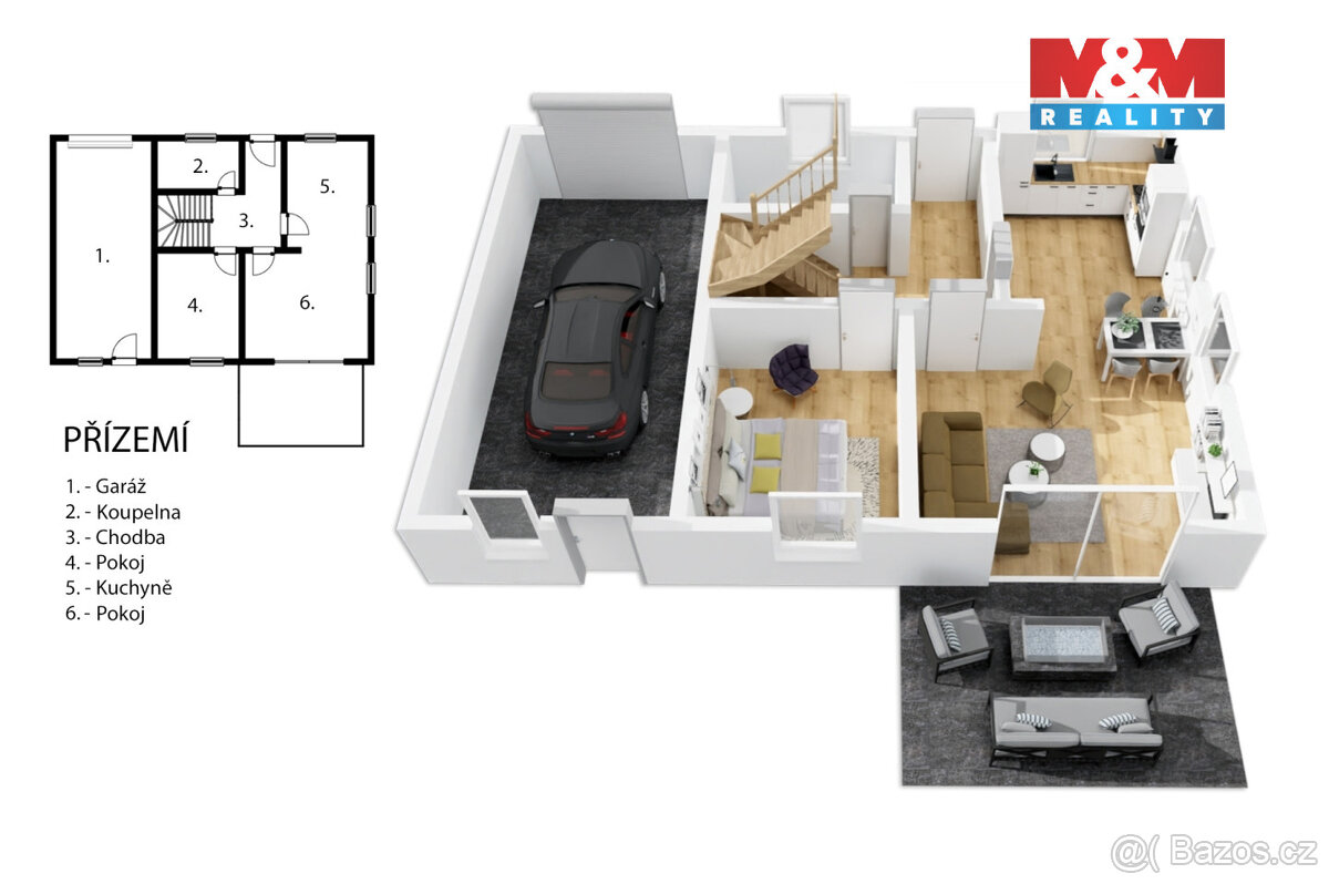 Prodej rodinného domu 5+1, 1205 m², Černá u Bohdanče - 8
