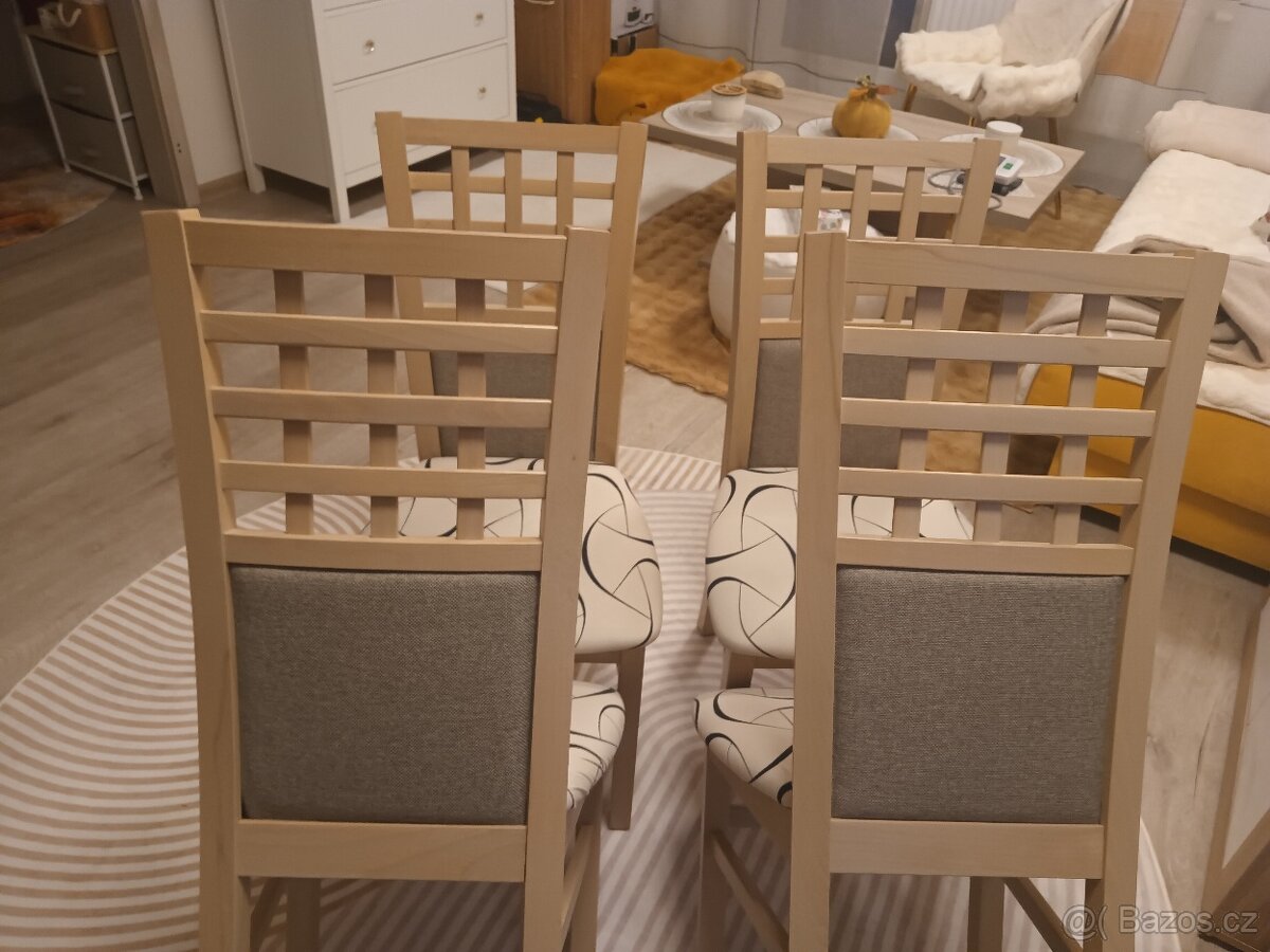 Nabízím k prodeji úžasné jídelní židle čtyři kusy - 8