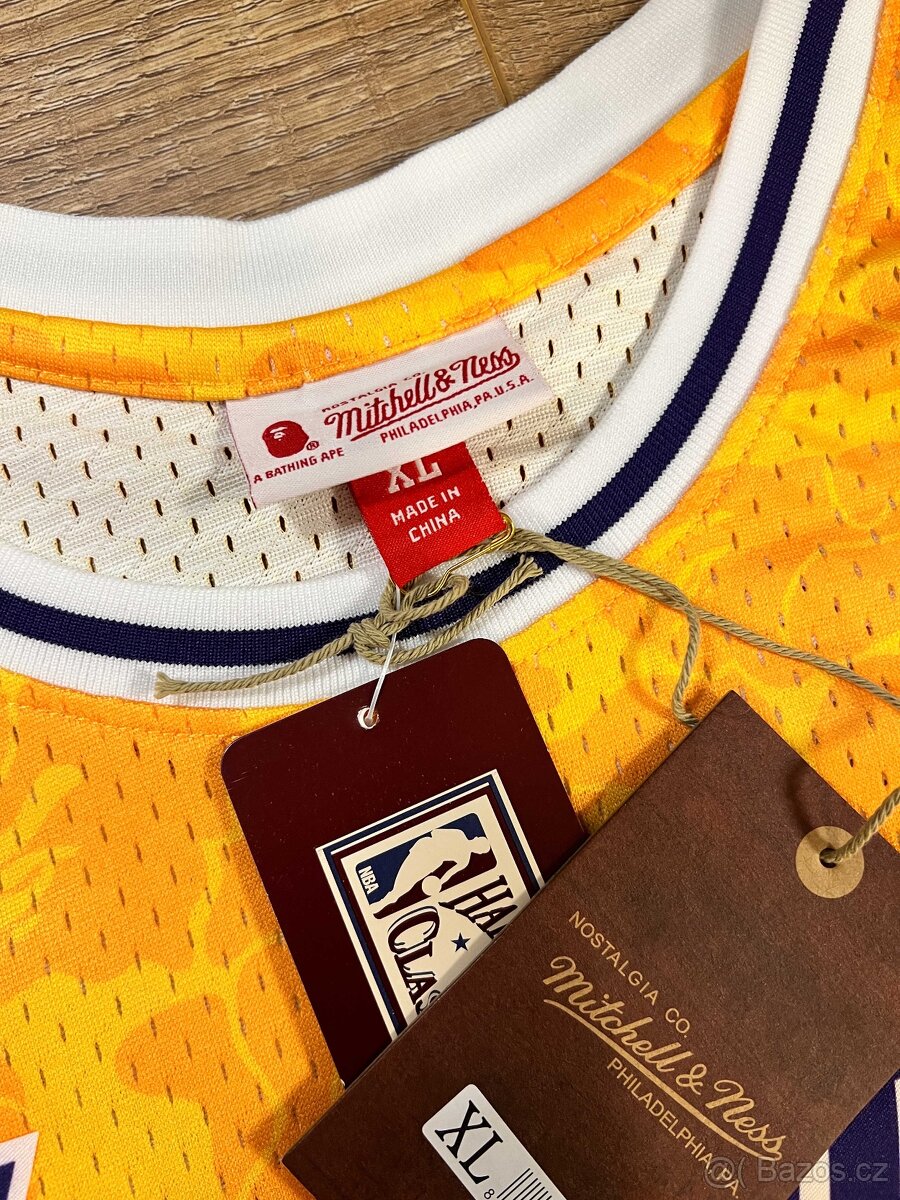 Mitchell & Ness dres BAPE x Lakers yellow XL - 8