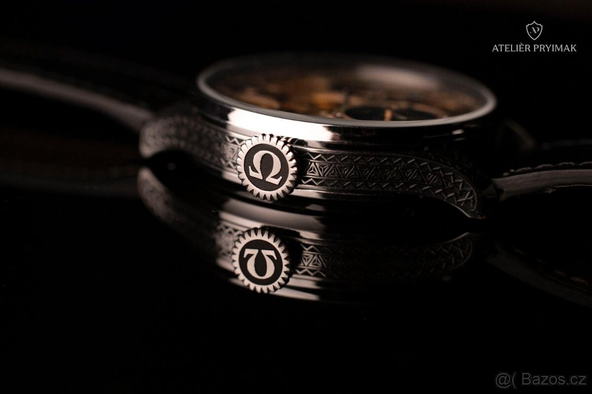 Exkluzivní starožitné skeletové hodinky OMEGA 1915 - 8