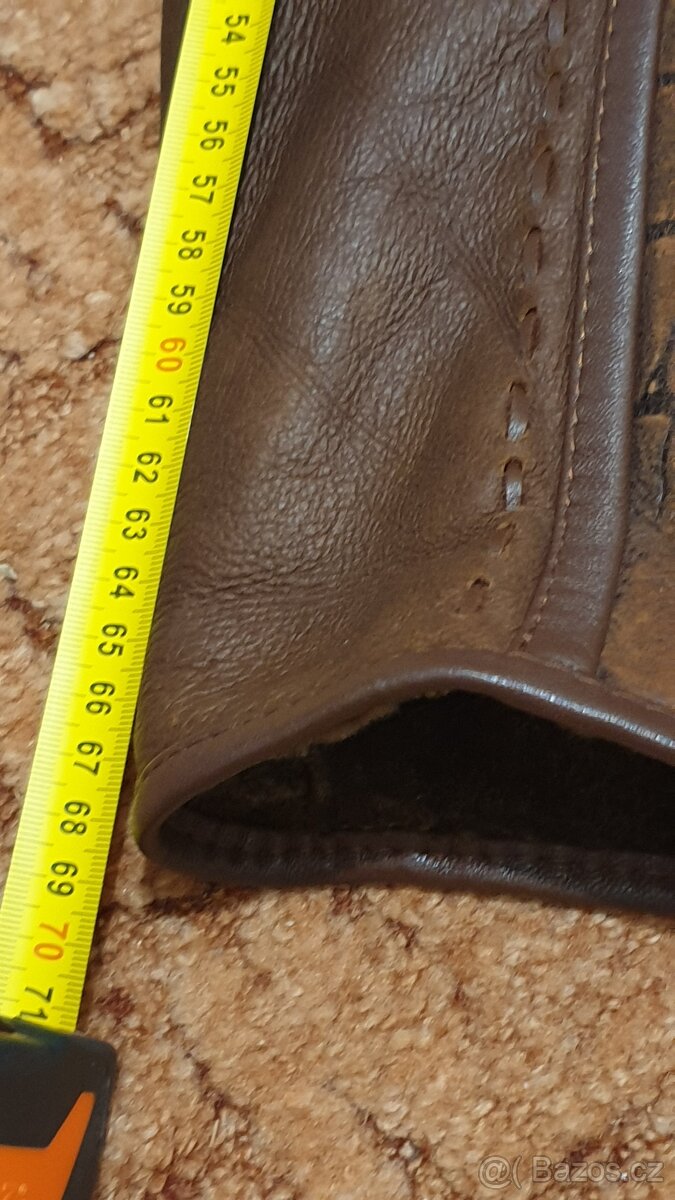 pánský kožený kabát z ovčí kůže L - 8