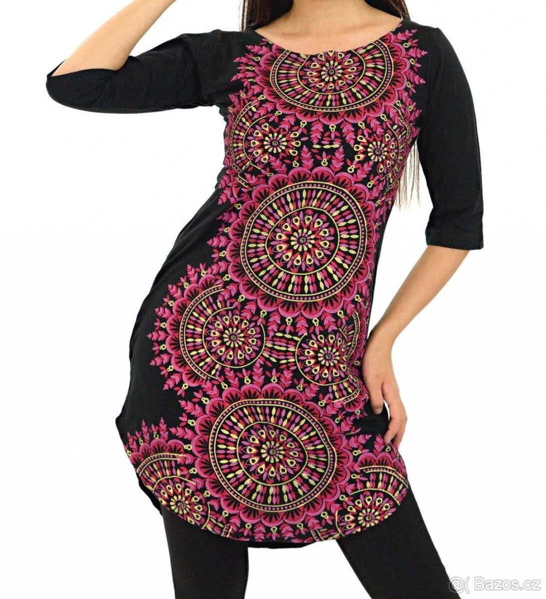 Dámské šaty tunika mandaly Himalife S 36 nové - 8