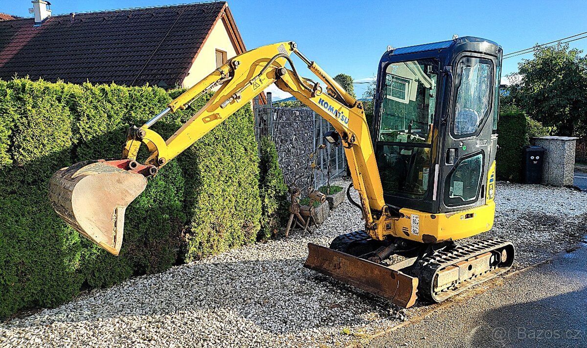 Minibagr KOMATSU, rozšiřovací, rychloupínák, velký a silný - 8