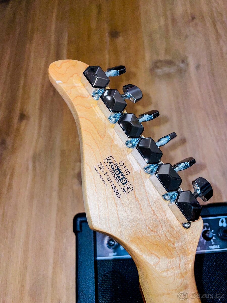 El. kytara Cort G110+Joyo Maximum Overdrive+zesilovač+kabely - 8
