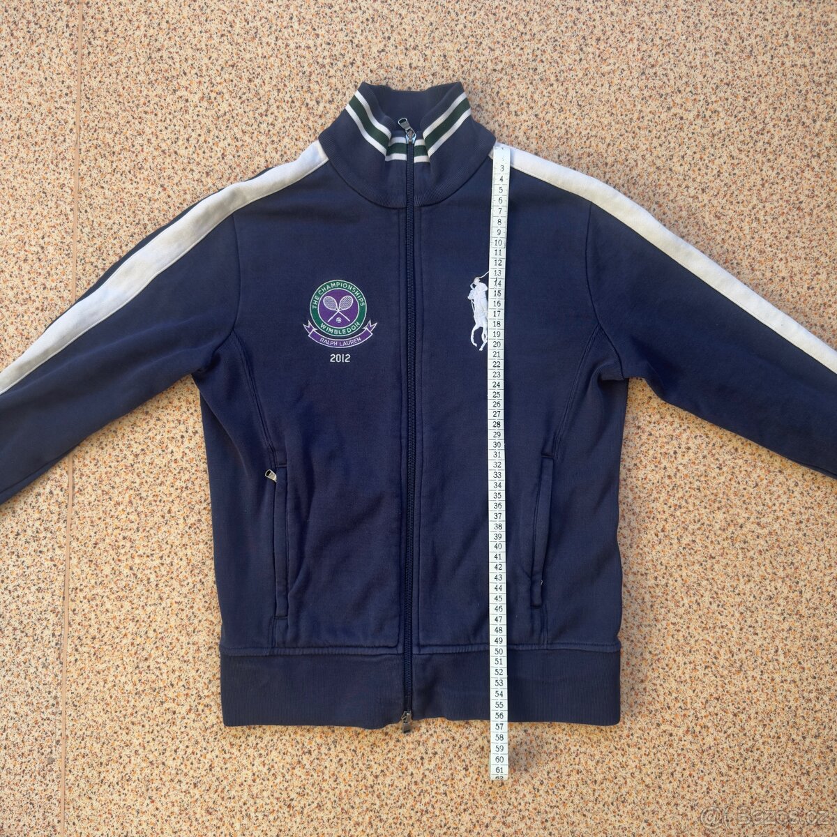 Ralph Lauren Polo modrá mikina Wimbledon 2012 | vel. S - 8