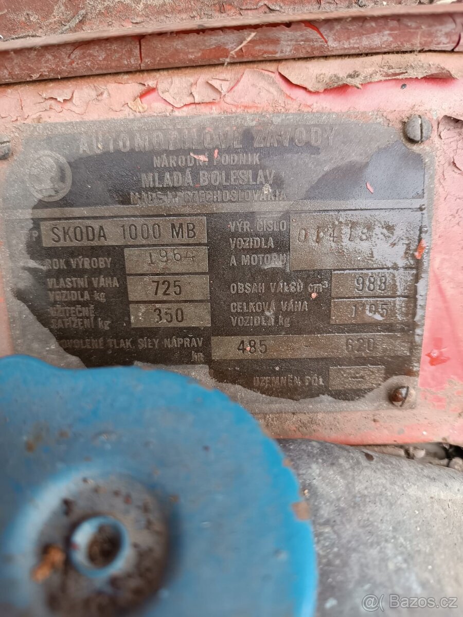Škoda 1000 MB, r.v. 1964 - 8