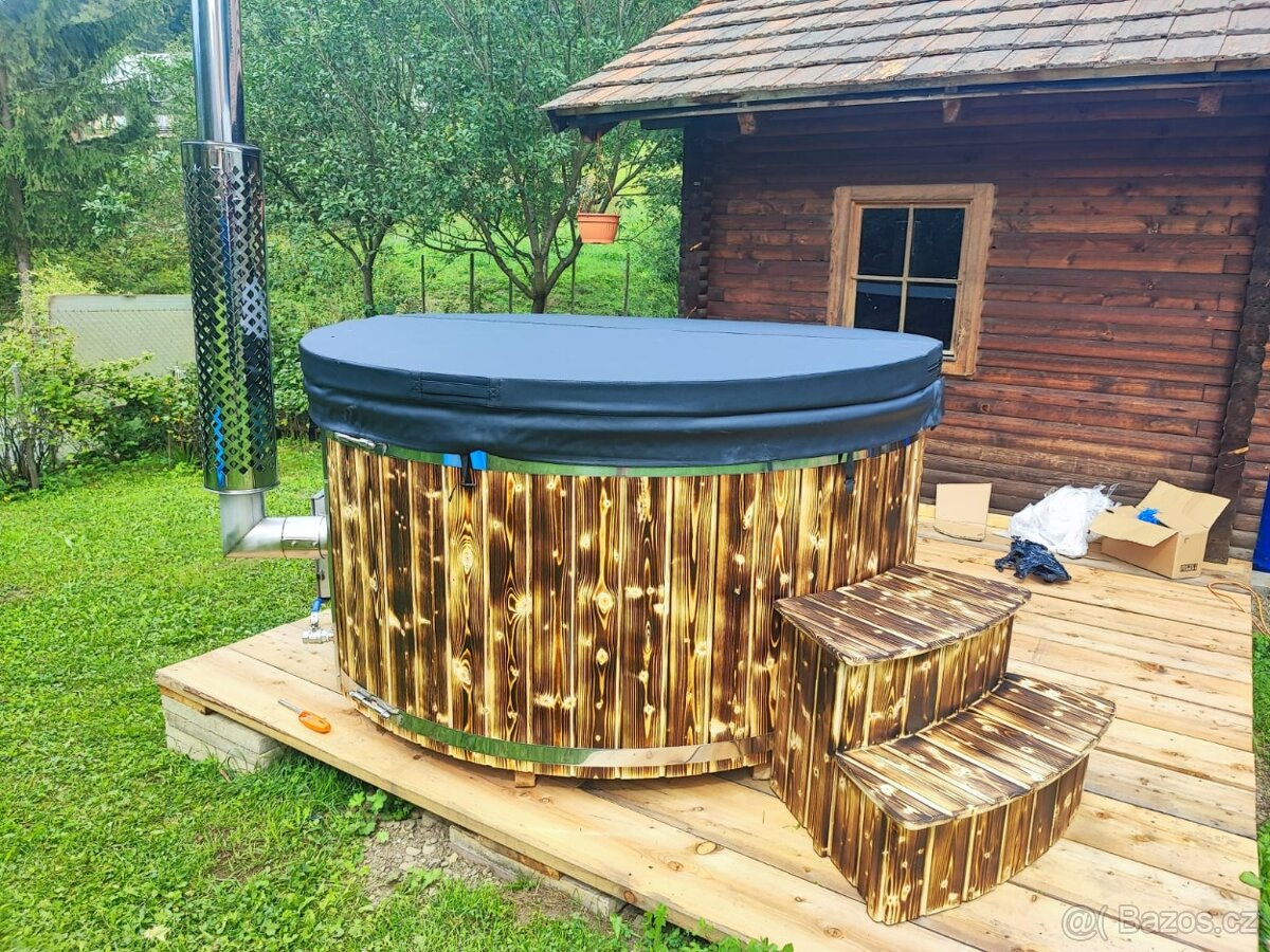 Koupací sud, hot tube, horka vana, vířivka,wellness,káď - 8