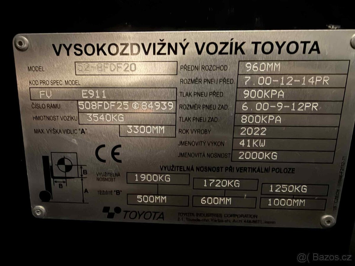 Vysokozdvižný vozík Toyota 1034MTH rok 2022 - 8