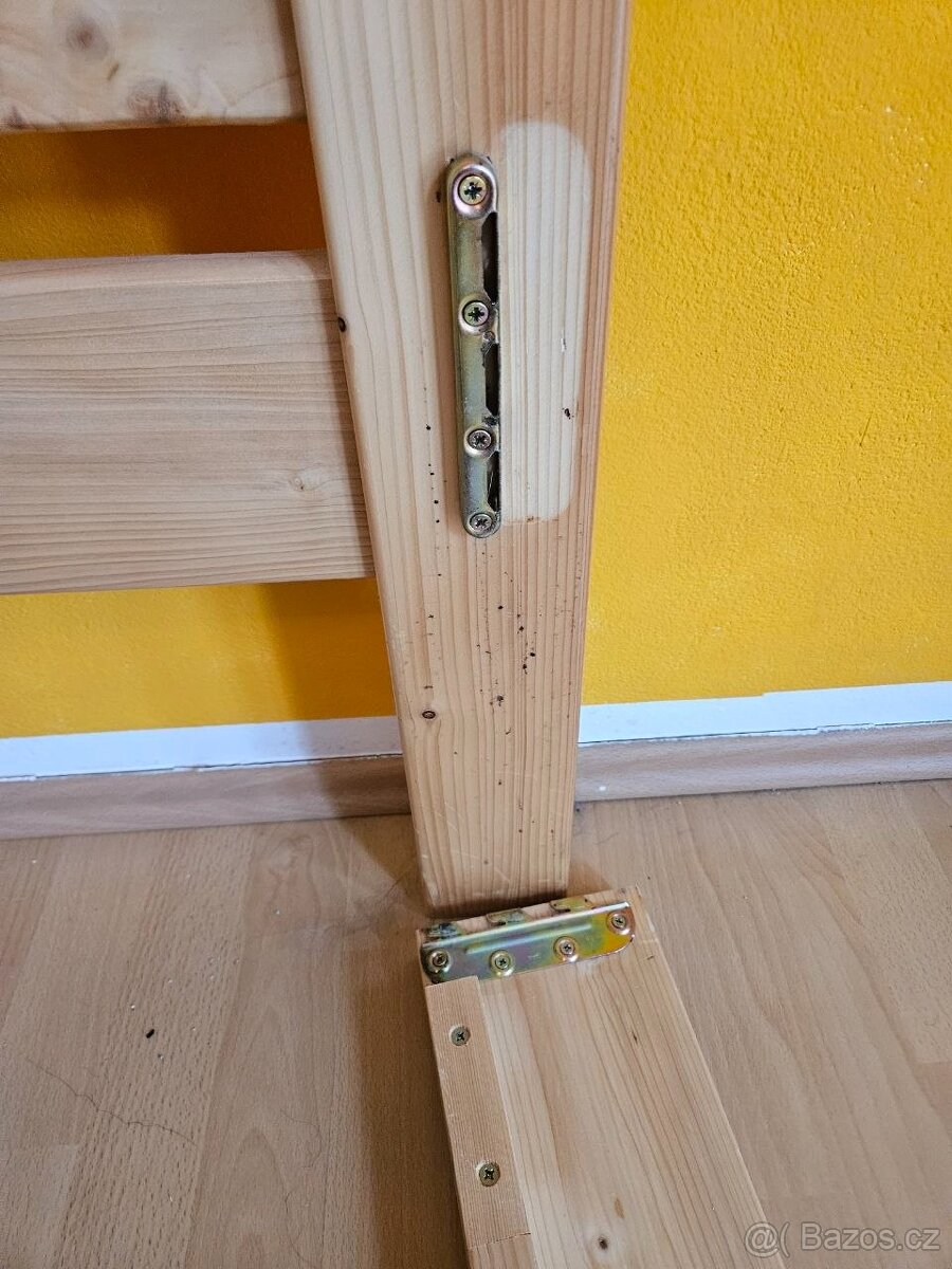 Postel z masivu 120x200 s roštem - 8