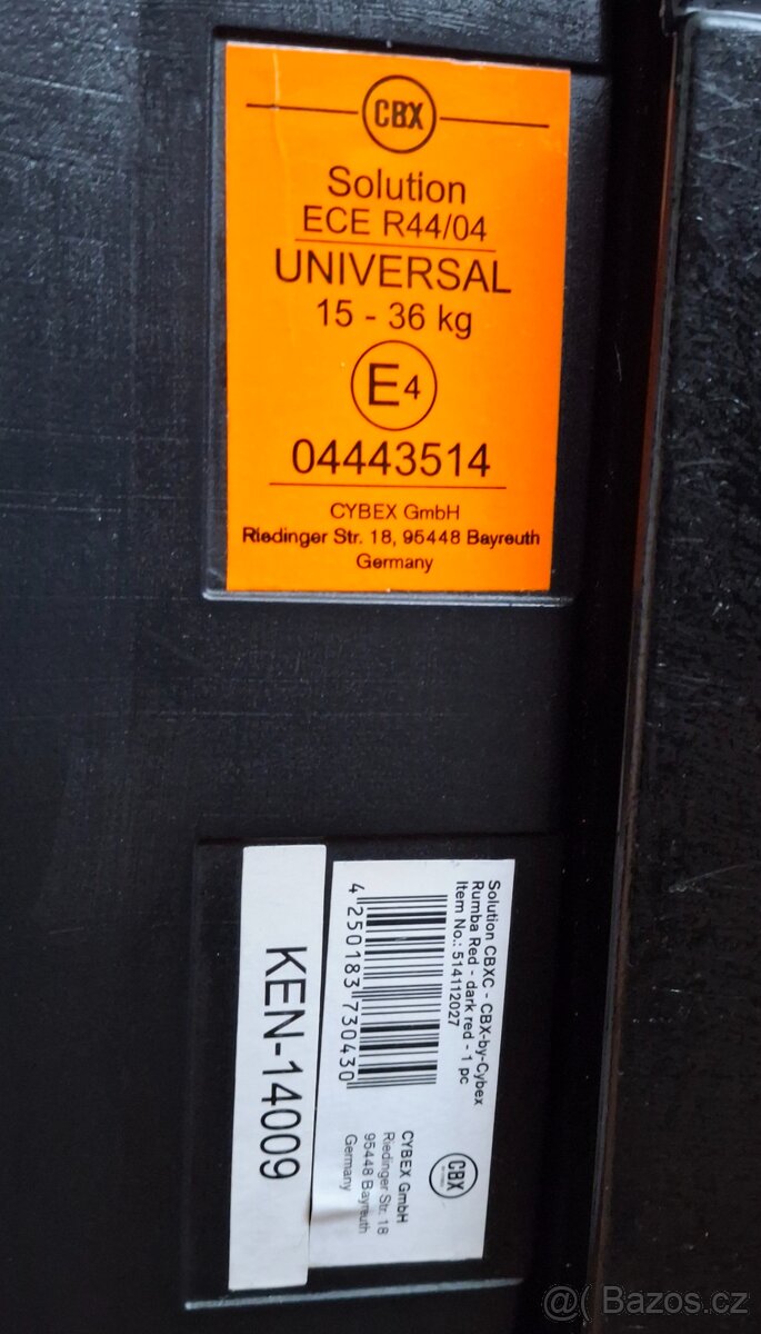 Prodám autosedačku Cybex Solution CBX. - 8
