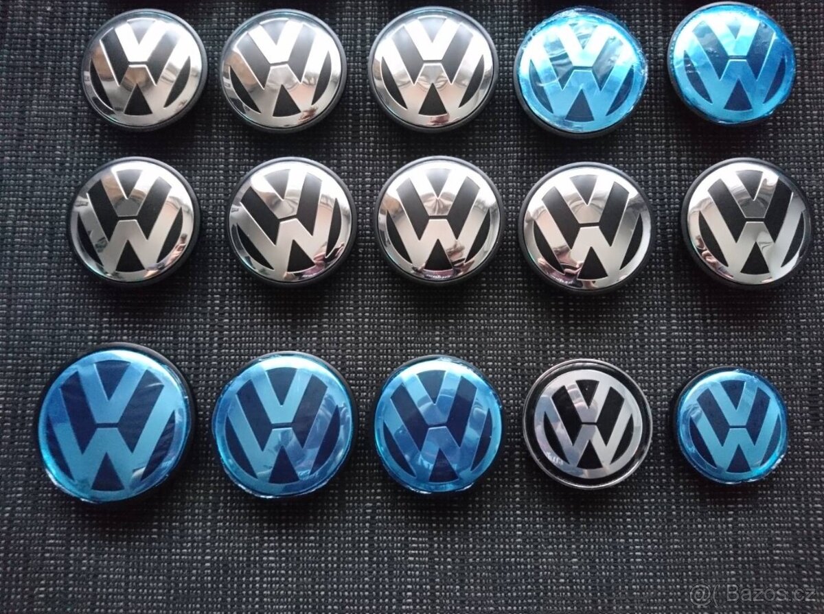 Stredové krytky pukličky diskov Golf Passat Sharan Polo - 8