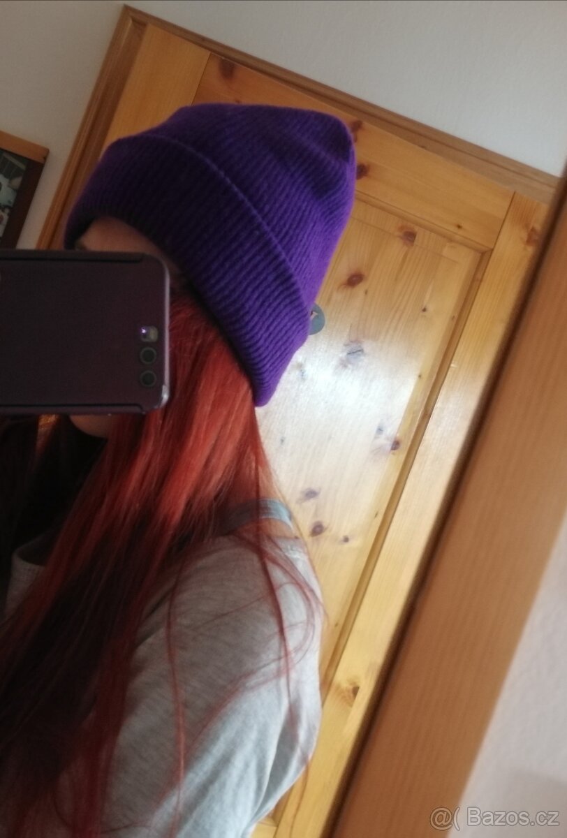 Nová fialová čepice Tchibo - 8