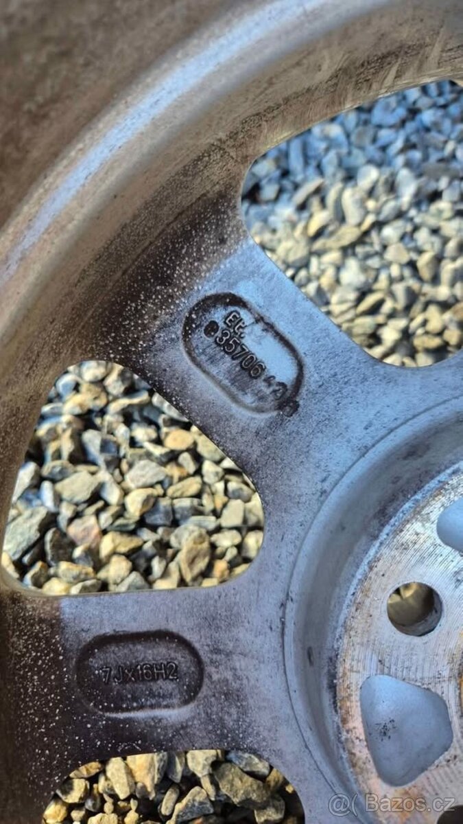 sada 4ks zimních pneu+alu Barum polaris 5,205x55x16, 91T, 7J - 8