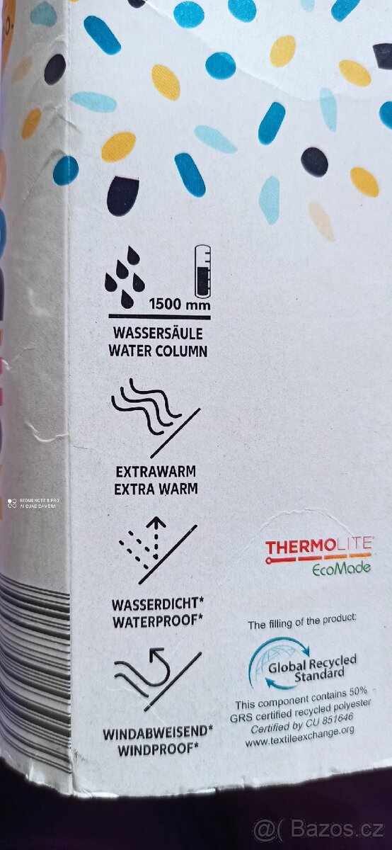 Zimní kombinézy - pro dvojčátka (vel.86) NOVÉ (cena za ks) - 8