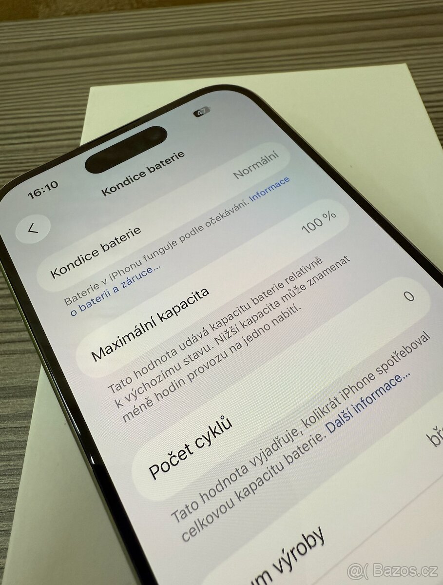 Apple iPhone 15 Pro 128GB Modrý, 100% baterie - 8