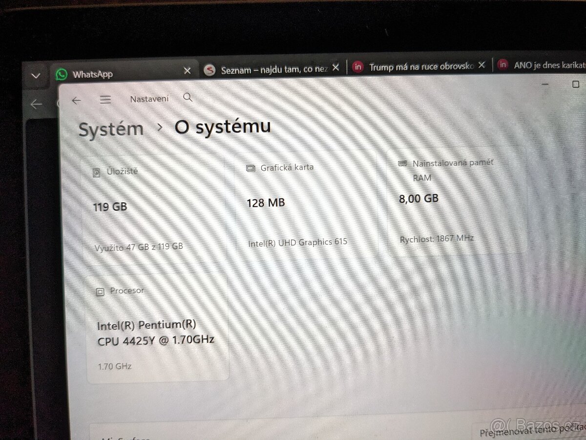 Microsoft surface GO 2 , klávesnice, pero, tablet notebook - 8