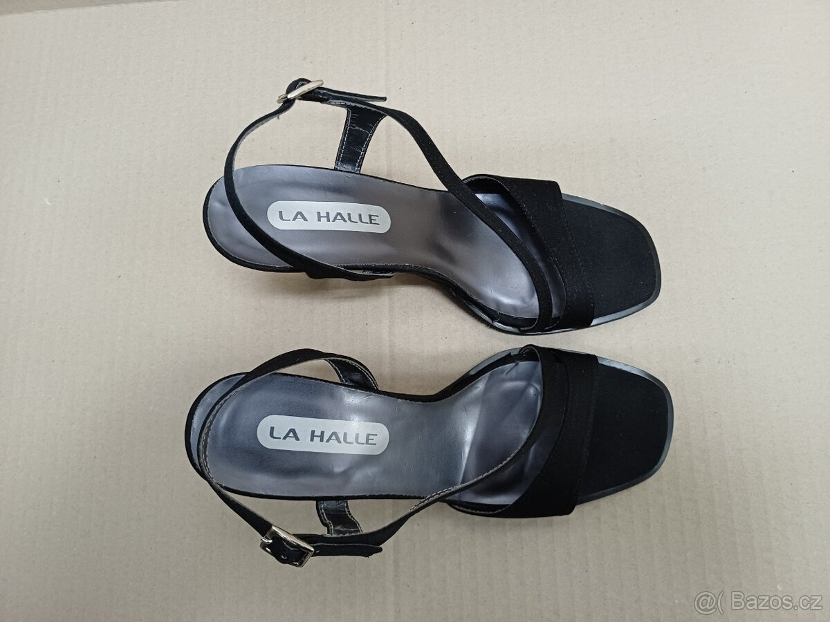 Černé sandálky vel.37 - 8