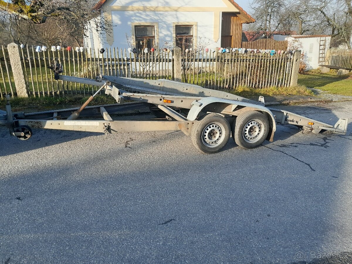 Přívěs na přepravu automobilu 2,5 t podval autopřepravník - 8