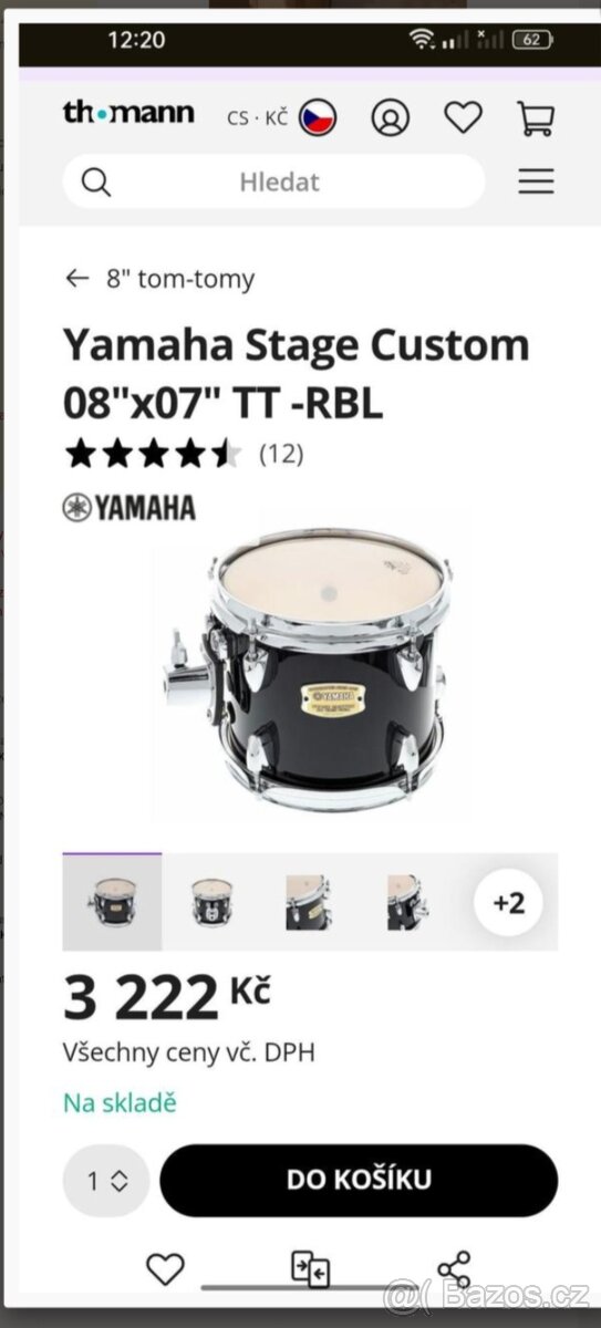 Yamaha stage Custom 8 tom - 8