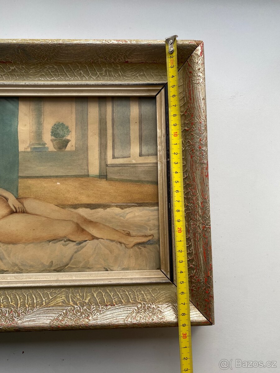 Retro obraz - akt ženy - 8