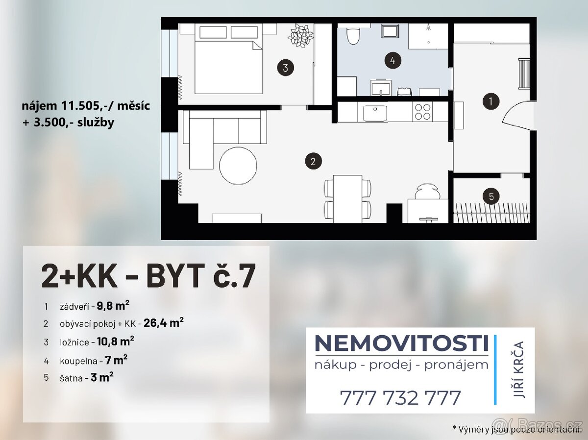 Nová bytová jednotka 2kk Měřín - 8