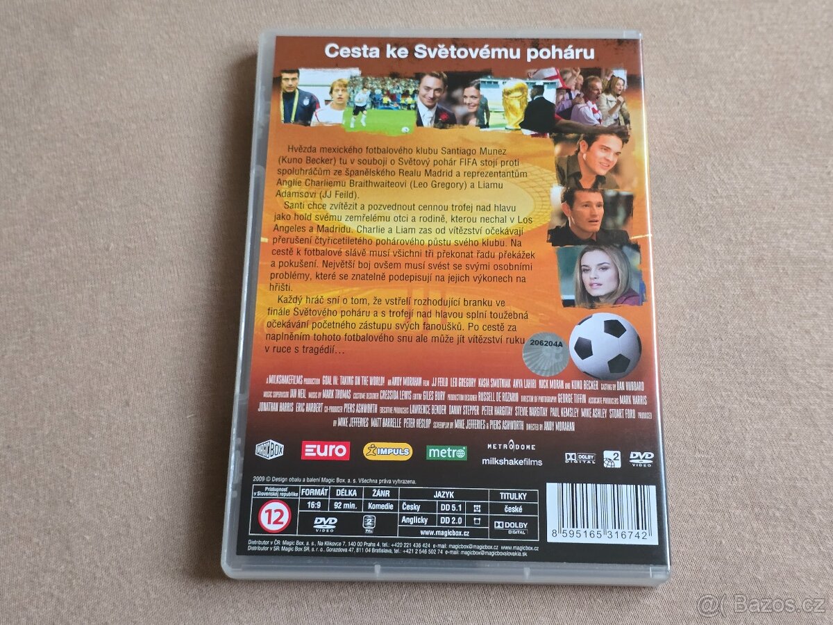 GÓÓÓL 1-3 (komplet 3 DVD, CZ dabing) Kuno Becker - 8