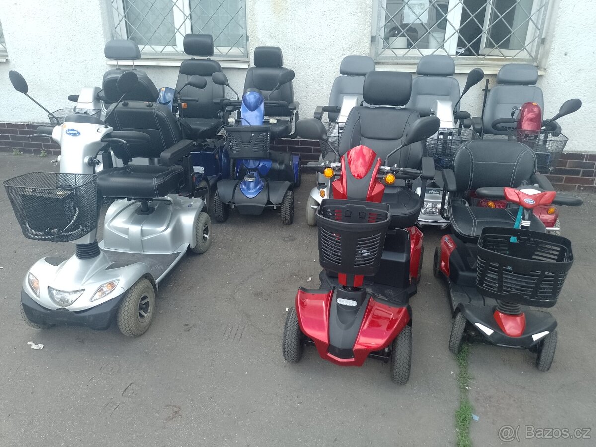 Elektrický invalidní skútr, TOP STAV, BEZ ŠKRÁBANCŮ - 8