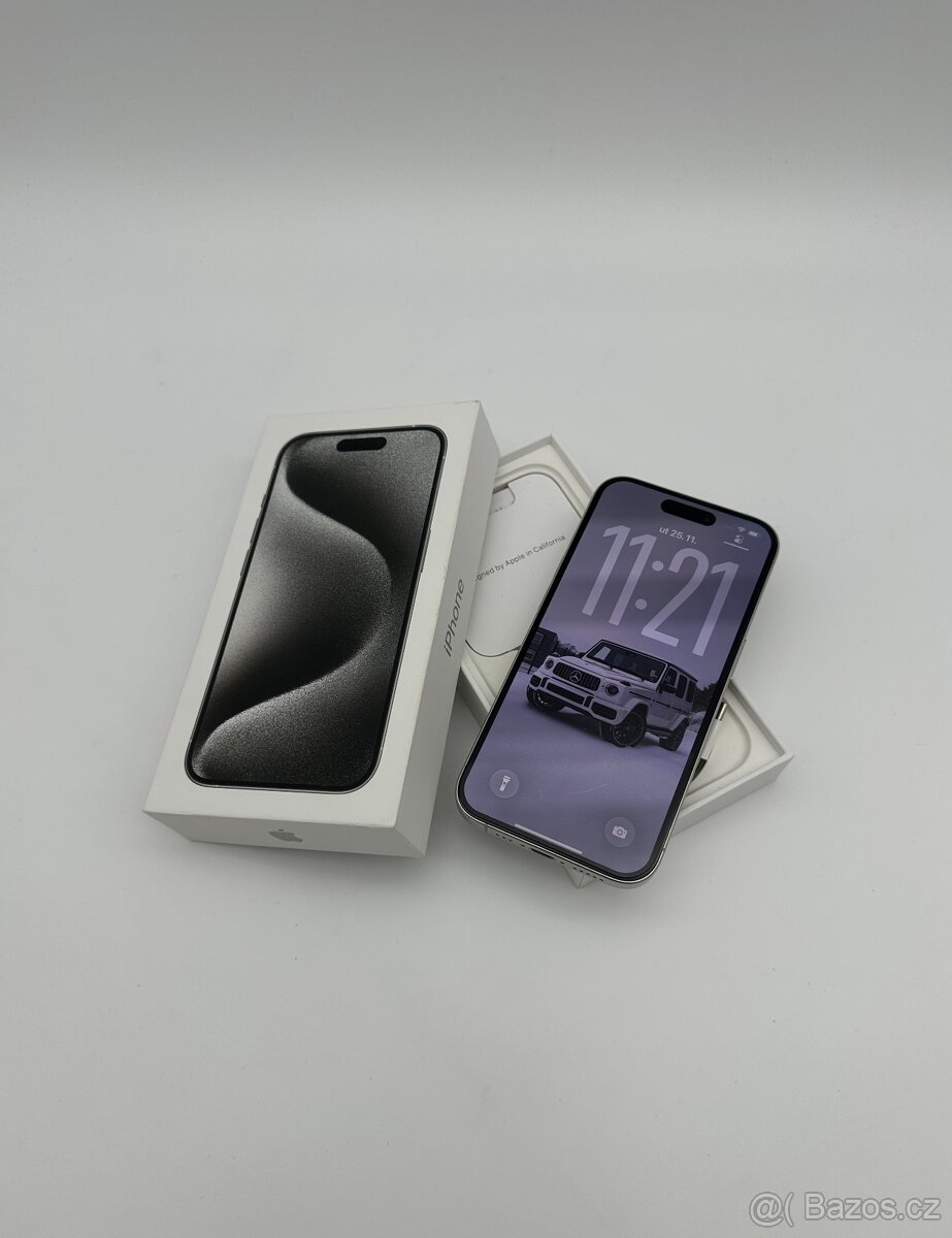 iPhone 15 Pro 128GB White Titanium + ZÁRUKA - 8