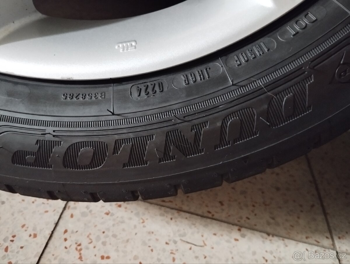 ALU 5x114,3 r16x7j ET 55, 205/55/16 Goodyear zánovní - 8