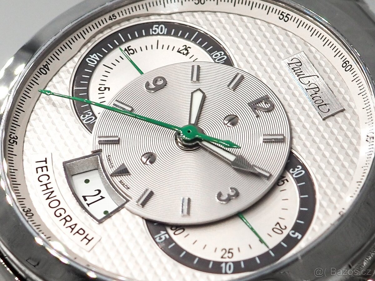 Paul Picot, model Technograph, originál hodinky / Netklé / - 8