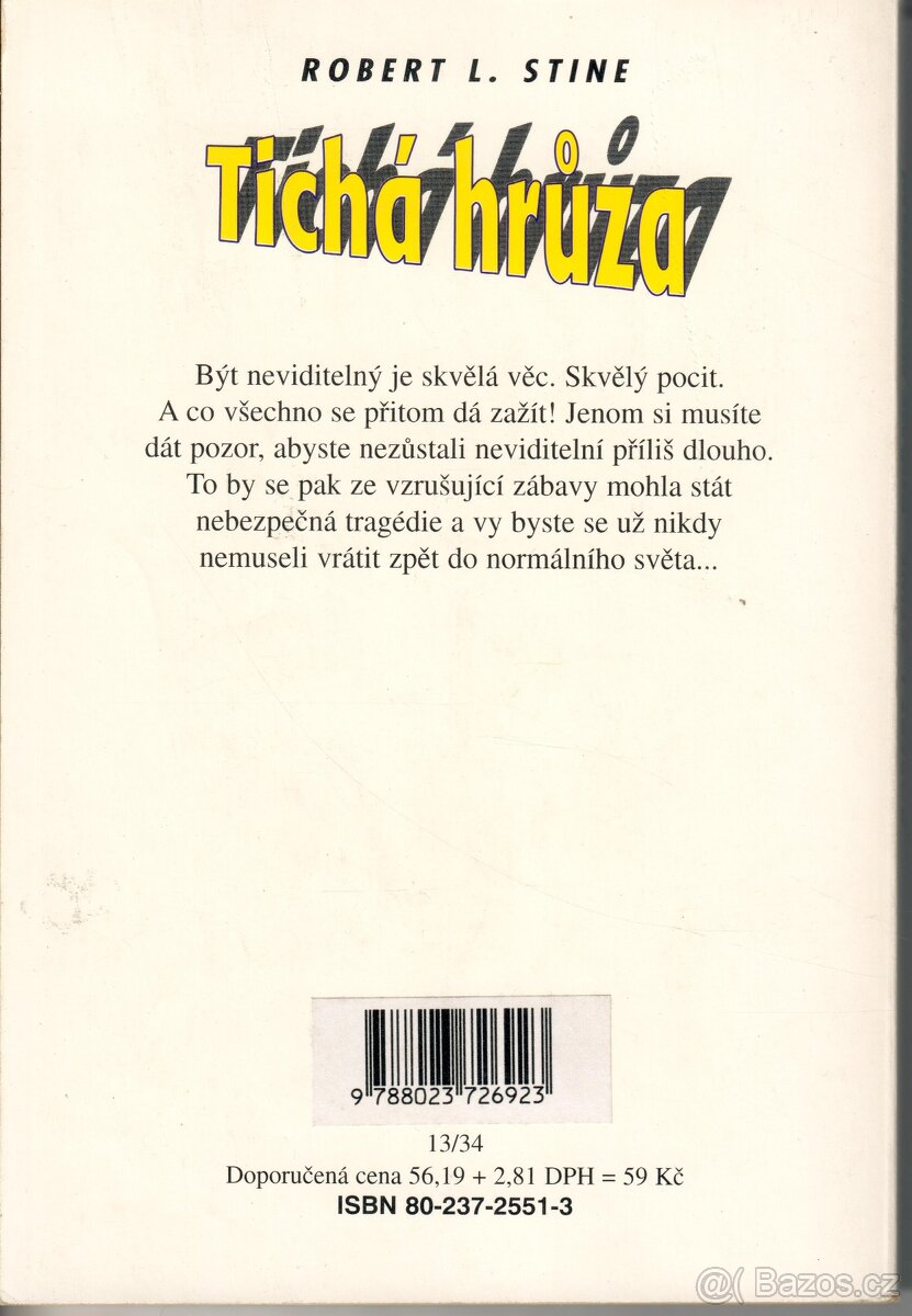 Knihy Edice Stopy hrůzy, Tichá hrůza - 8