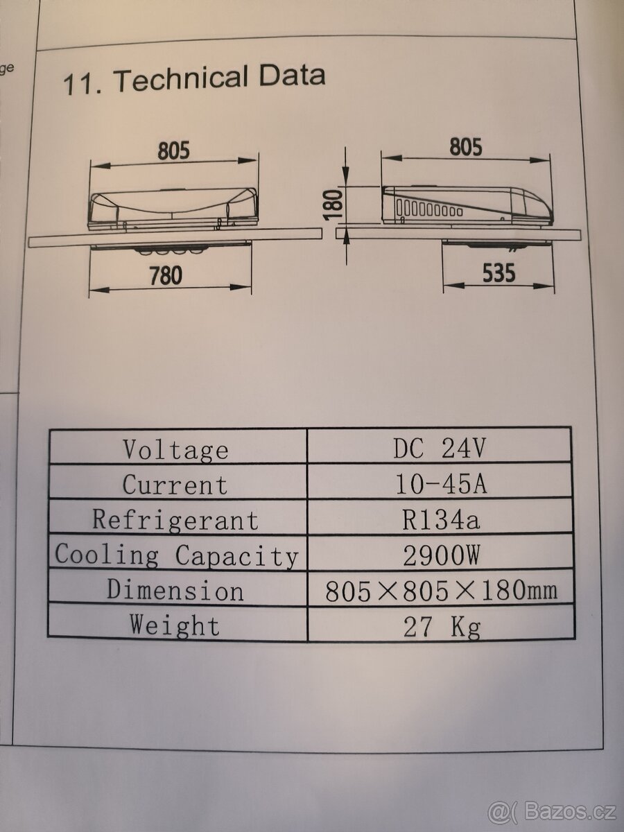 Stropní klimatizace 12 V / 24 V Puremind - 8