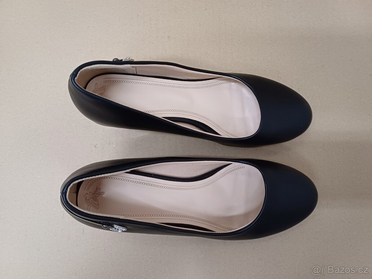 Černé lodičky vel.39 - 8