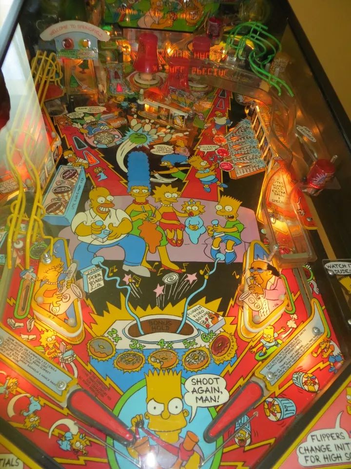 Simpsonovi Flipper od Data East, pinballový automat, z roku - 8