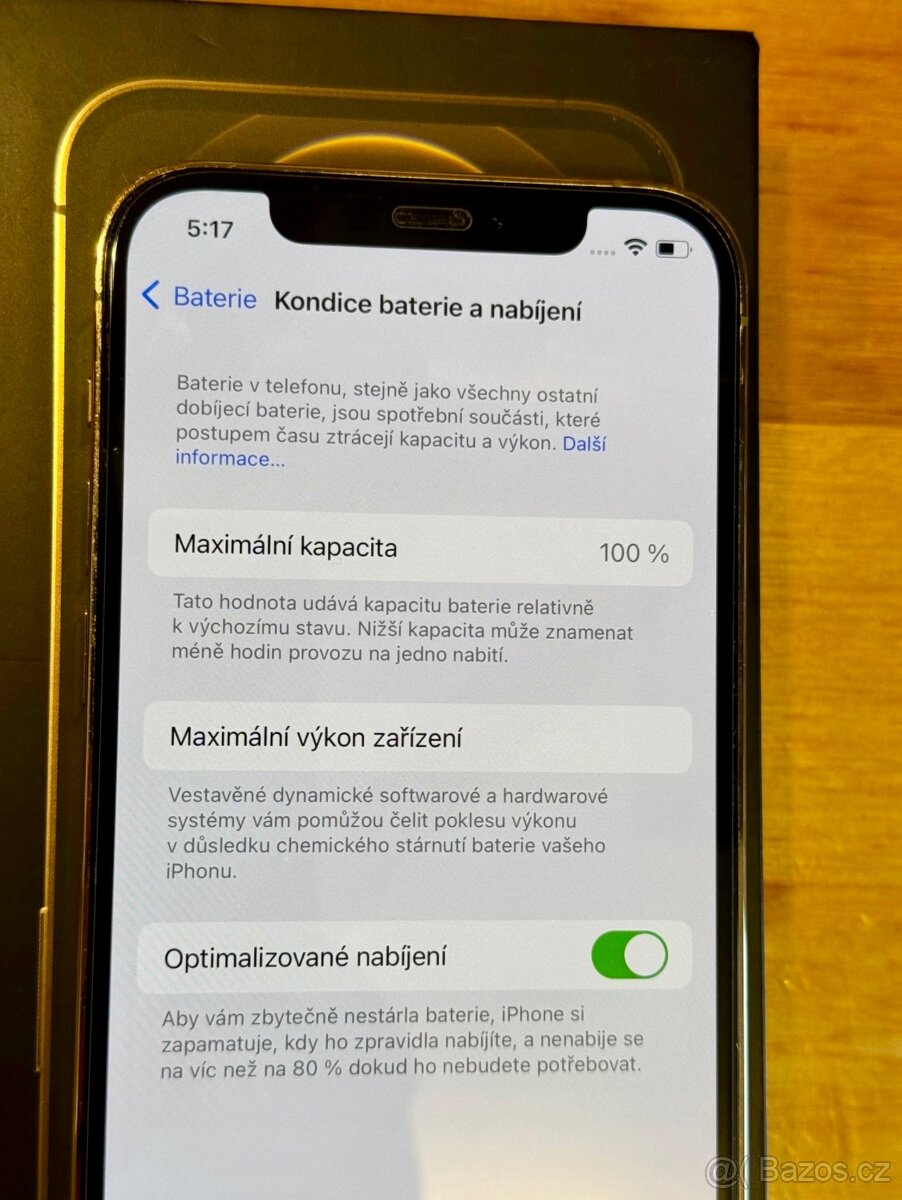 iPhone 12 Pro Gold BATERIE 100% TOP - 8