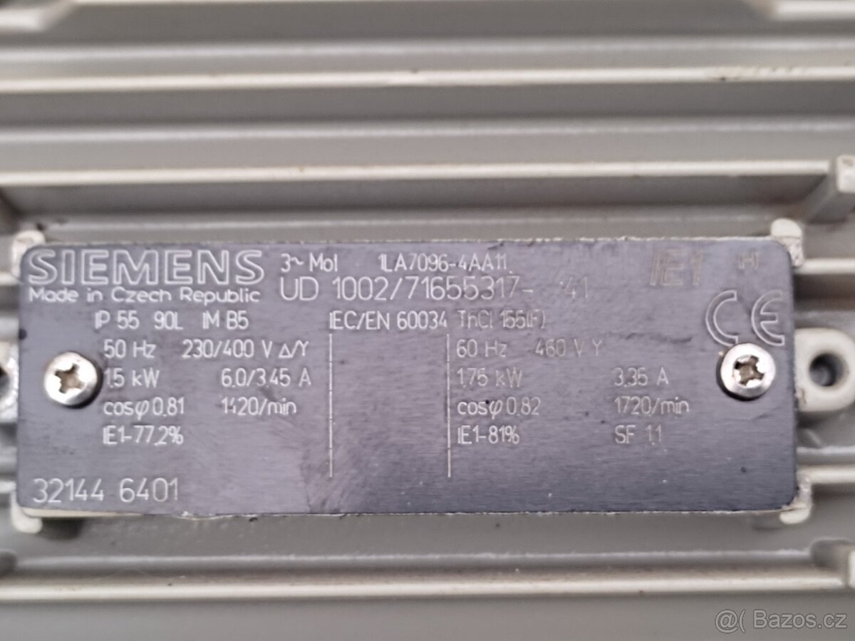 PRODÁM 2 KS ELEKTROMOTOR SIEMENS - 8