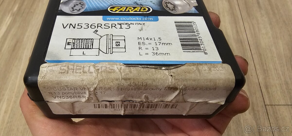 Bezpečnostní šrouby M14x1,5 - 8
