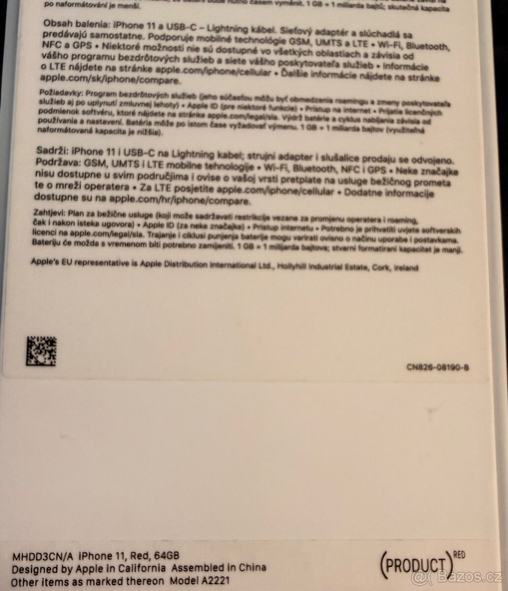 Prodám iPhone 11 (64GB, product RED) - 8
