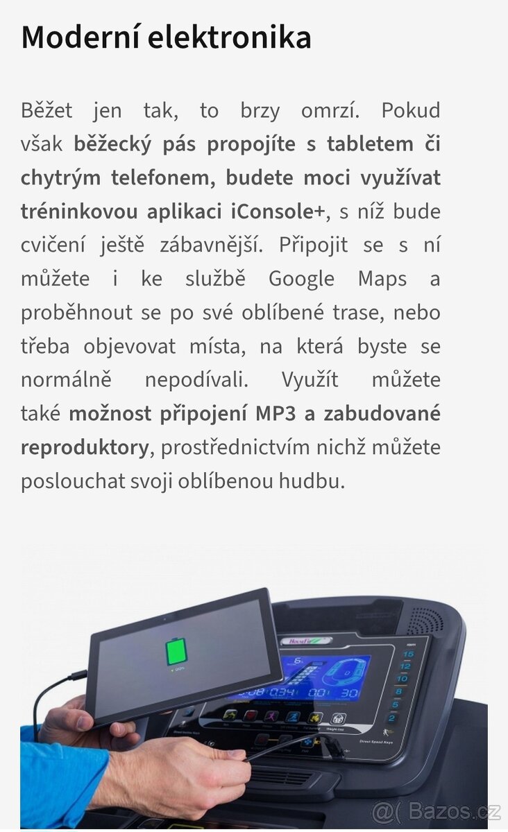 Prodám Běžecký pás Housefit Spiro 80 iRun - 8