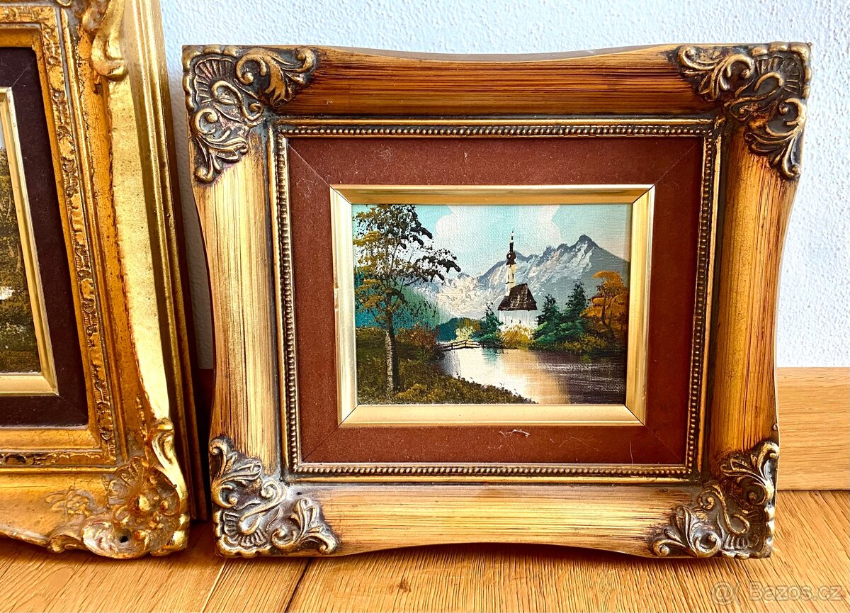 Staré krásné obrázky, olejomalba - 8