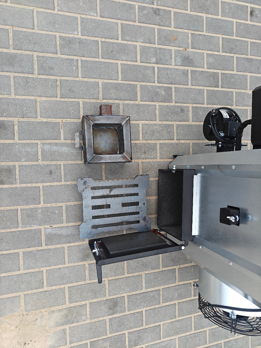 Ohřívač vzduchu koza NG30 kW do 400 m2 na olej a dřevo. - 8