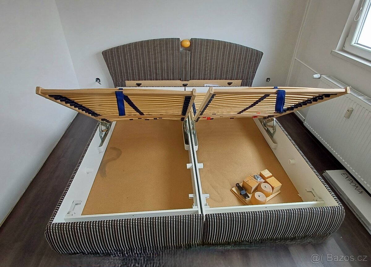 Postel BLANAŘ – čalouněné dvoulůžko korpus a čelo - 8