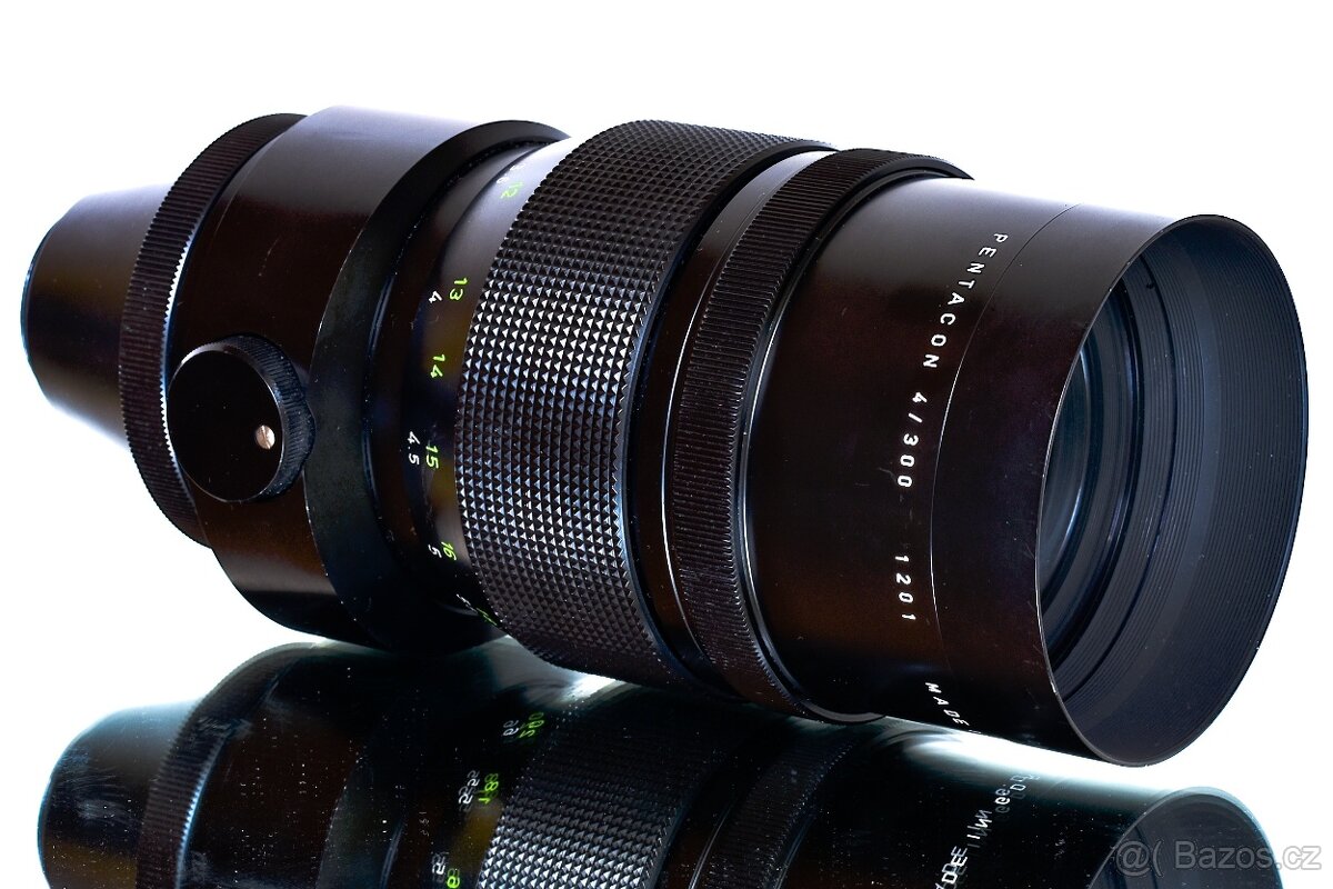 Pentacon 4/300mm 19-lamelový M42 TOP STAV - 8