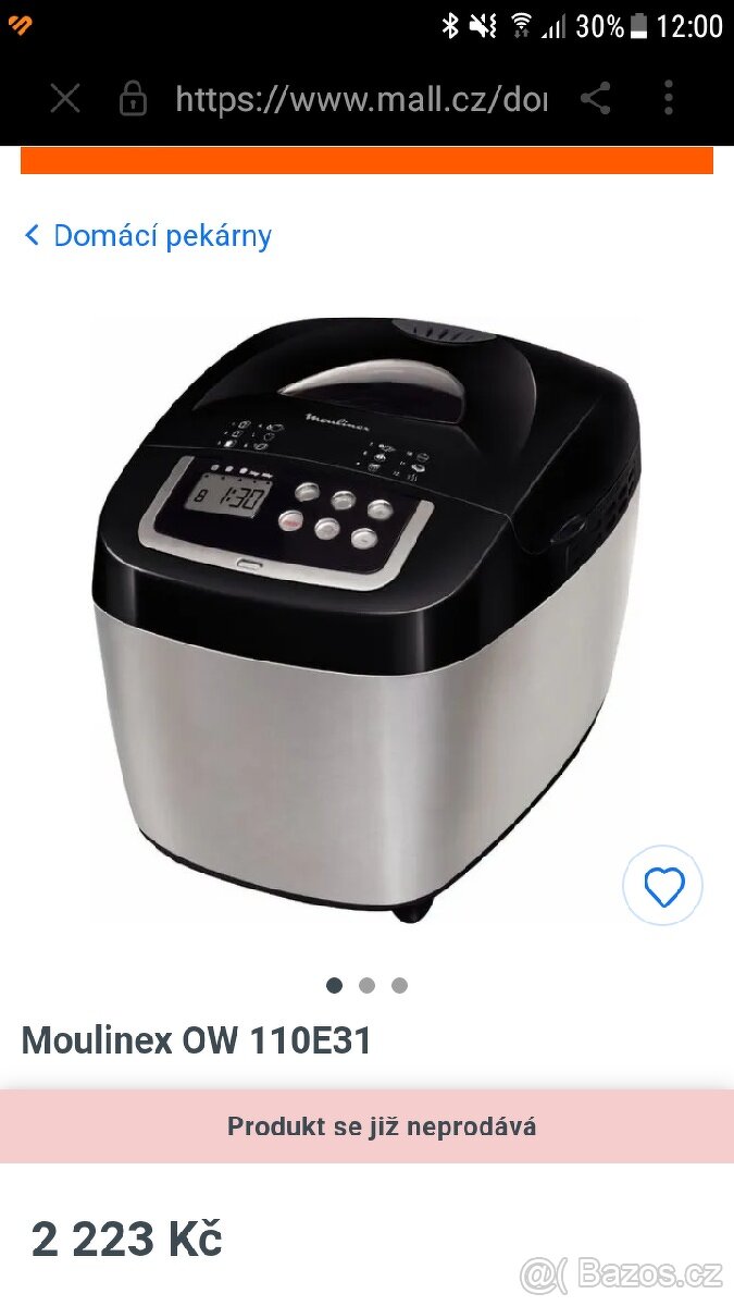 Pekárna Moulinex zánovní v top stavu - 8