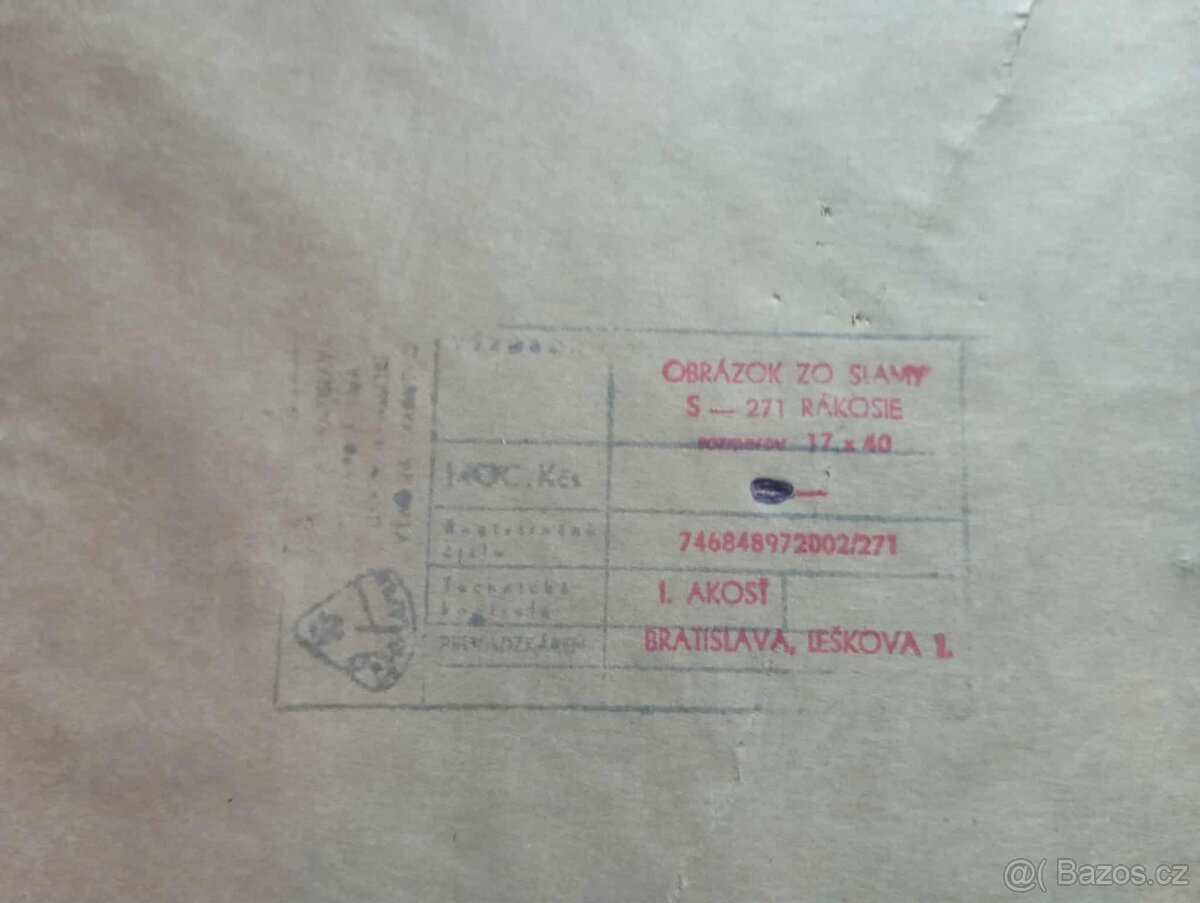 Intarzie - obrazy 70 - tá léta - RETRO - 8