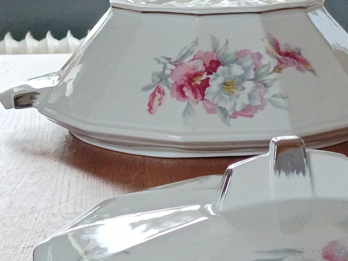 ART DECO PORCELÁNOVÁ TERINA REVA LIMOGES FRANCIE - 8