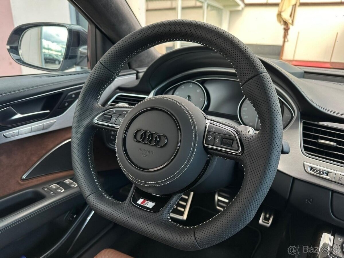 Kryt airbagu puzdro AUDI potiahnutý kožou a čiernym logom - 8