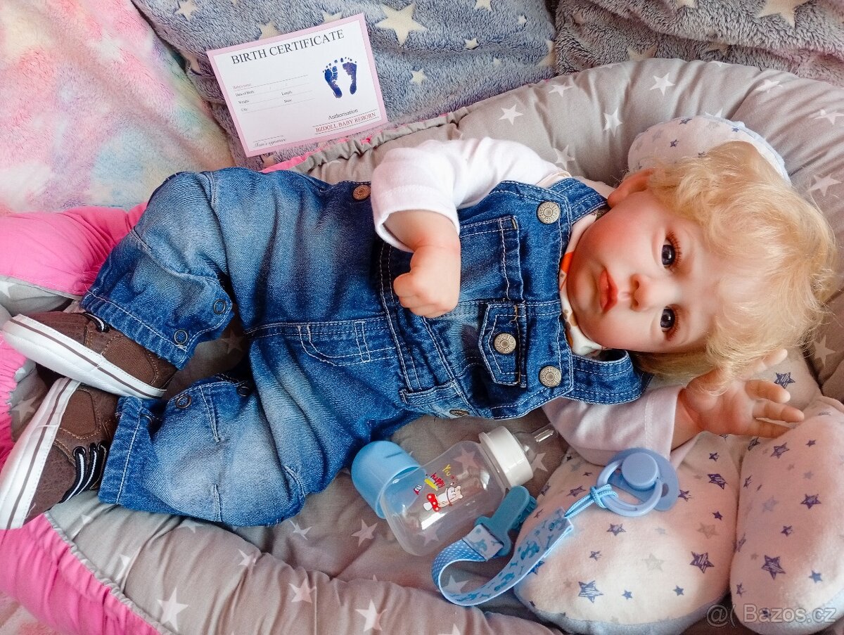 Realistická Reborn panenka chlapeček Cameron - 8