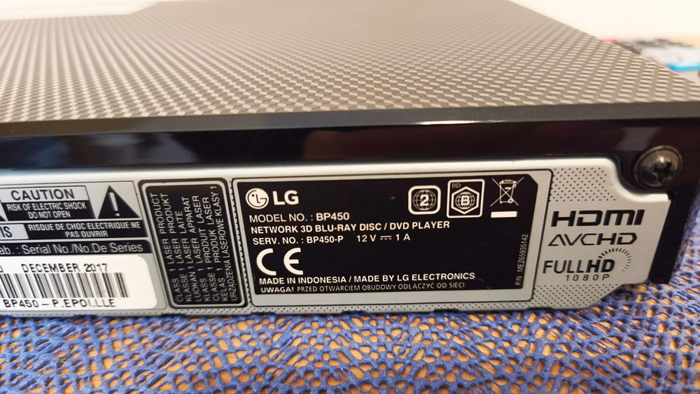 Blu-ray, DVD přehrávač LG BP450 3D - Super stav - 8